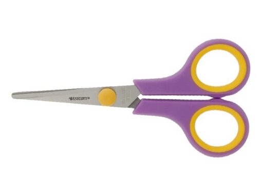Scharenset Westcott Easy grip 3dlg 14/20/24,5cm cassis /    meloengeel RVS
