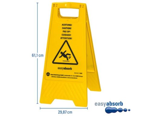 First Aid Only Waarschuwingsbord Easy Absorb tweezijdig, opvouwbaar.