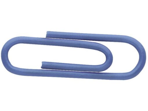 Paperclips Alco 26mm rond doos a 100 stuks donkerblauw