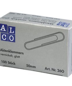 vernikkelt. Doosje à 1000 stuks. Handige paperclips voor al je papierwerk.