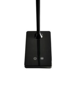 en in alle richtingen verstelbaar. De lamp is in 3 stappen dimbaar en ook in 3 verschillende lichtkleuren configureerbaar. (warme en koude verlichting). 230V/ 16+8LEDs / 6W. Lichtstroom: 360 lumen. Lichtsterkte: op 30cm 1200 lux. Levensduur van de LED's ca. 30.000 uur. Kleurtemperaturen: 3000-4000-6000k Kleur lamp: Zwart.