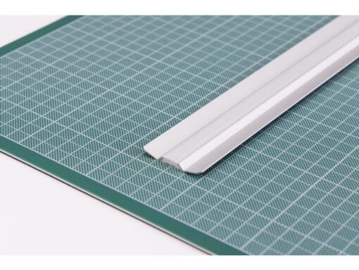 Liniaal Aristo 30cm aluminium met rubber inleg