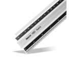 Liniaal Aristo 50cm aluminium met rubber inleg