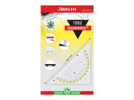 Geodriehoek Aristo 14 cm