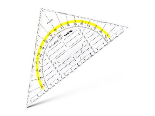 Geodriehoek Aristo 14 cm met greep