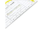 Geodriehoek Aristo 14 cm met greep