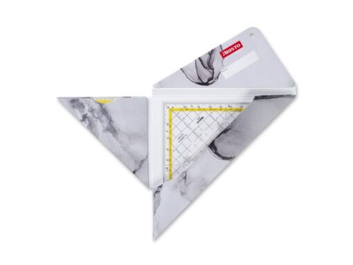 Geocoverset Aristo 3in1 White&Grey, 1 geocover, 1           geodriehoek en 1 tekendriehoek