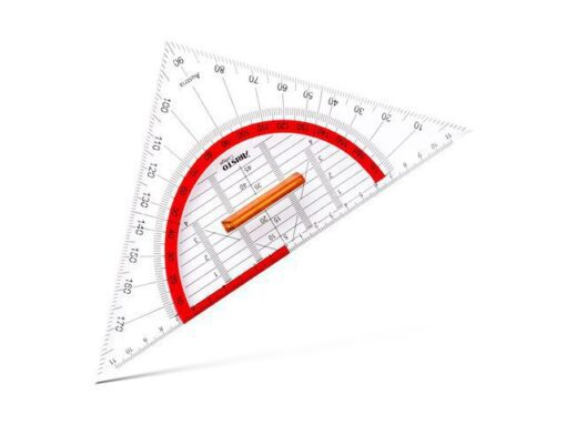 Geodriehoek Aristo 22 cm GEO COLLEGE met greep