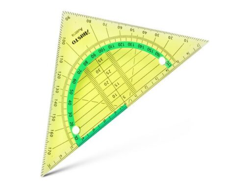 Geodriehoek Aristo GEOflex 14cm flexibel Neon groen