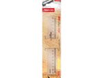 Liniaal Aristo 17cm hout met metaalinleg