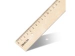 Liniaal Aristo 30cm hout met metaalinleg