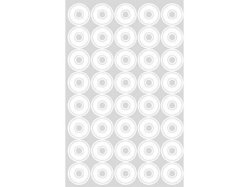 Avery versterkingsringen Zweckform 13mm wit blister 4 vel