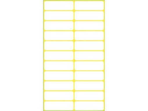 Avery etiket Zweckform 32x10mm wit blister a 132 etiketjes