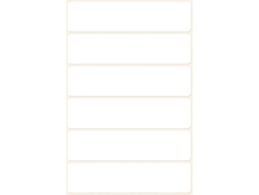 Avery etiket Zweckform 76x19mm wit blister a 36 etiketjes
