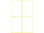 Avery etiket Zweckform 54x35mm wit blister a 24 etiketjes