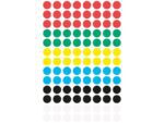 Avery etiket Zweckform 8mm rond blister a 416 etiketjes assorti