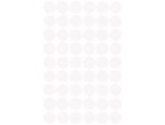 Avery etiket Zweckform 12mm rond 5 vel a 54 etiketjes wit