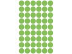 Avery etiket Zweckform 12mm rond 5 vel a 54 etiketjes lichtgroen