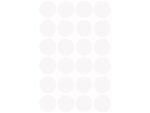 Avery etiket Zweckform 18mm rond 4 vel a 24 etiketjes wit