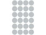 Avery etiket Zweckform 18mm rond 4 vel a 24 etiketjes grijs