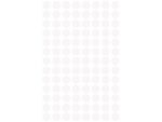 Avery etiket Zweckform 8mm rond 4 vel a 104 etiketjes wit