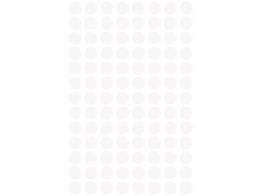 Avery etiket Zweckform 8mm rond 4 vel a 104 etiketjes wit