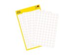 Avery etiket Zweckform 8mm rond 4 vel a 104 etiketjes wit