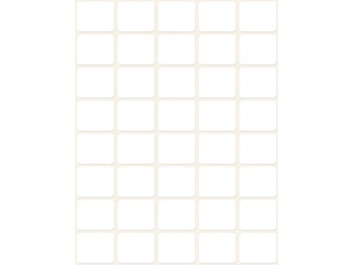 Avery etiket Zweckform 22x18mm wit pakje a 1200 etiketjes
