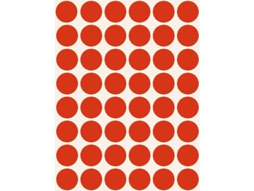 Avery etiket Zweckform 18mm rond blister 22 vel a 48 etiketjes rood