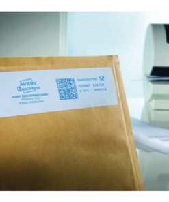 met een scherp afdrukresultaat. De etiketten zijn volgens de postwet toegestaan en zijn geschikt voor stempel-