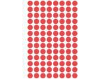 Avery Etiket Zweckform 8mm rond blister 4 vel a 104 et. rood      Non-permanent