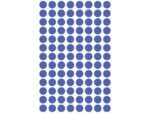 Avery Etiket Zweckform 8mm rond blister 4 vel a 104 et. blauw     Non-permanent