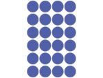 Avery Etiket Zweckform 18mm rond blister 4 vel a 24 et.           donkerblauw Non-permanent