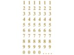 Avery cijferetiket Z-design Home pakje a 2 vel goud
