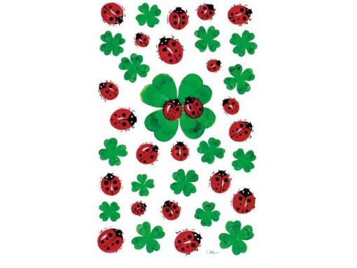 Avery papieretiket Z-design Creative pakje a 3 vel klavers/lieveheersbeestjes