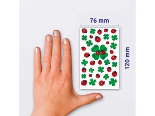 Avery papieretiket Z-design Creative pakje a 3 vel klavers/lieveheersbeestjes