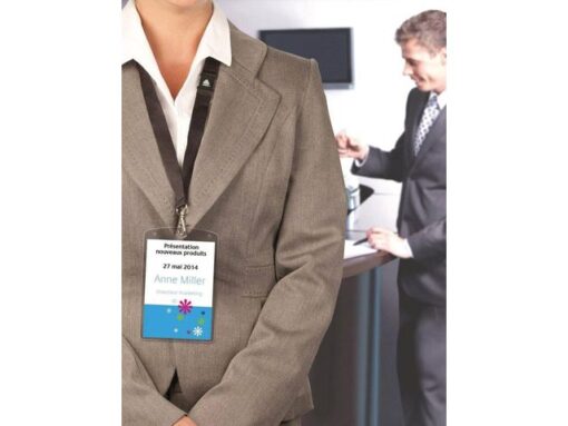 Badgehouder Avery A6 incl. insteekkaarten en lanyards 10st
