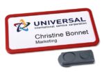 Naambadge Avery Office 43x81 10 x rood extra sterke magneet