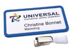Naambadge Avery Office 43x81 20 x blauw met clip