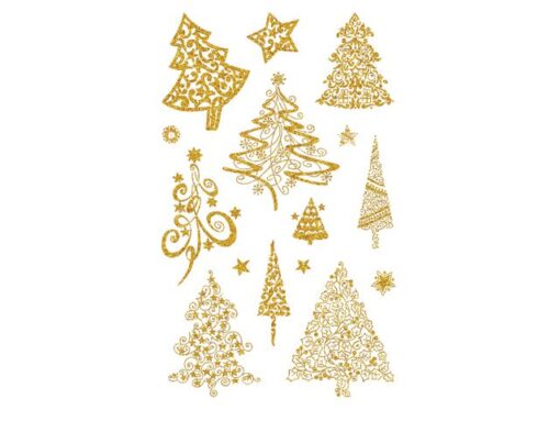 Avery Etiket Z-design Christmas kerstbomen - 2 vel