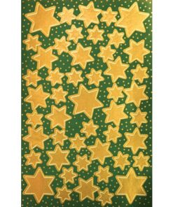 etiket Z-design Christmas gouden sterren 2 vel