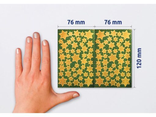 Avery etiket Z-design Christmas pakje a 2 vel gouden sterren
