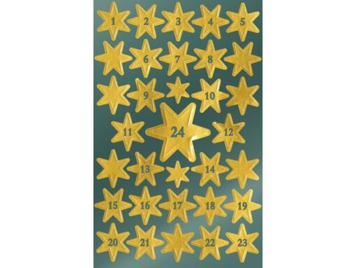 Avery Etiket Z-design Christmas gouden sterren - 2 vel