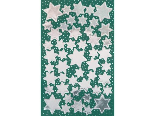 Avery etiket Z-design Christmas pakje a 2 vel zilveren sterren