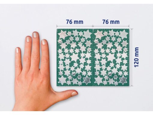 Avery etiket Z-design Christmas pakje a 2 vel zilveren sterren