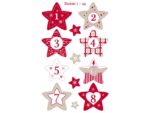 Avery Etiket Z-design Christmas sterren 1-24 - 3 vel