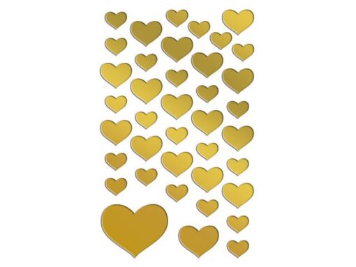 Avery folie etiket Z-design Creative gouden hartjes