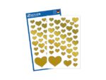 Avery folie etiket Z-design Creative gouden hartjes