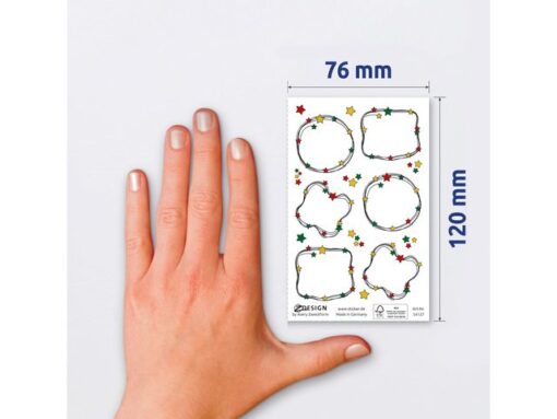 Avery Etiket Z-design Christmas pakje a 1 vel kerstslinger
