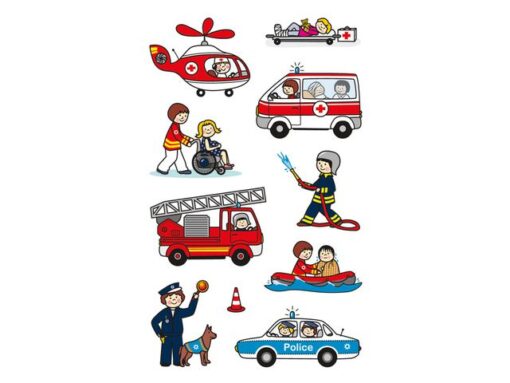 Avery papieretiket Z-design Kids pakje a 3 vel brandweer/politie